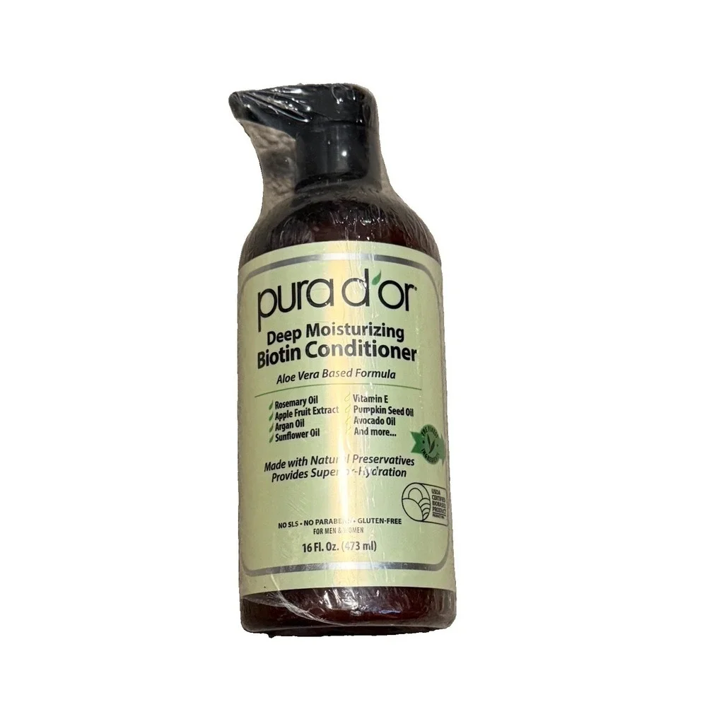 Pura d'or Anti-Thinning Advanced Therapy Biotin Conditioner 16 oz - New Sealed